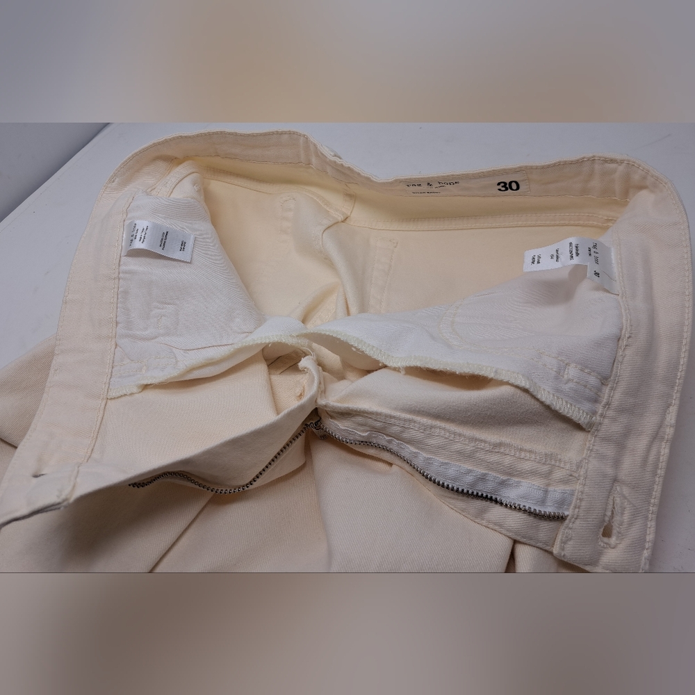 rag & bone Women's Dylan Baggy Boyfriend Jeans In Ecru Size 30 - Picture 14 of 16